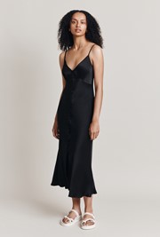 Jada Satin Midi Dress