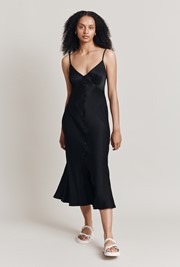 Jada Satin Midi Dress