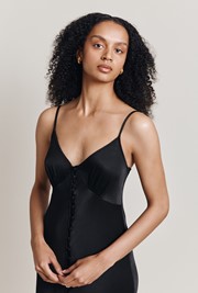 Jada Satin Midi Dress