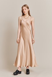 Joelle Satin Midi Dress