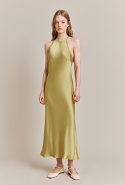 Elsie Satin Midi Dress