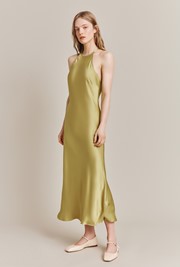Elsie Satin Midi Dress