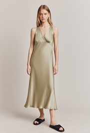 Lua Satin Midi Dress