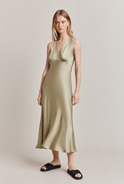 Lua Satin Midi Dress