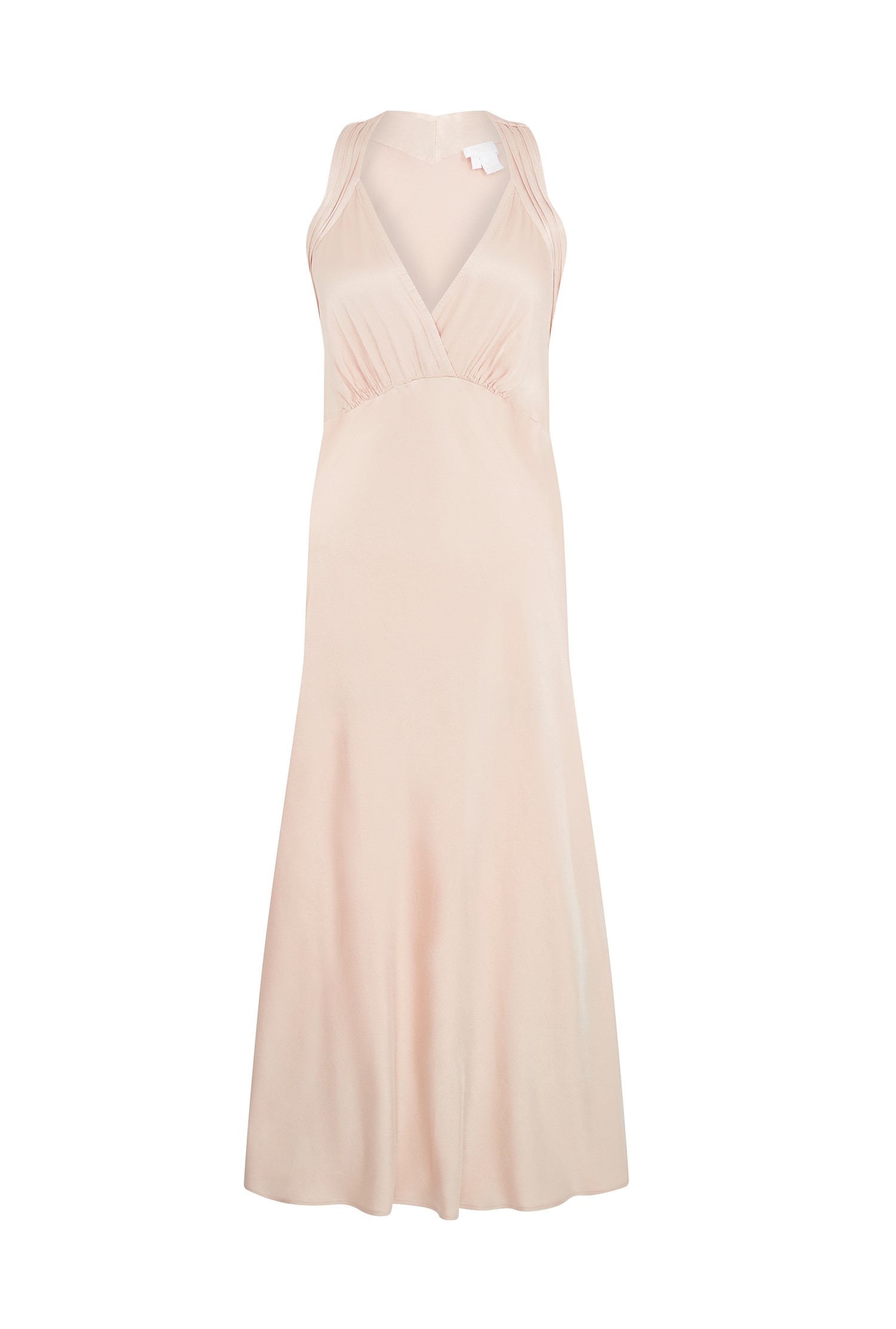 Lua Oyster Satin Midi Dress