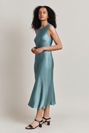 Steph Satin Midi Dress