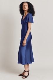 Jennifer Satin Midi Dress