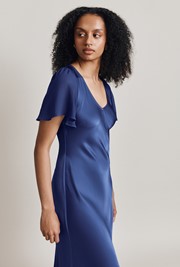 Jennifer Satin Midi Dress