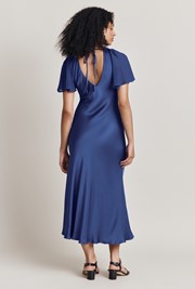 Jennifer Satin Midi Dress