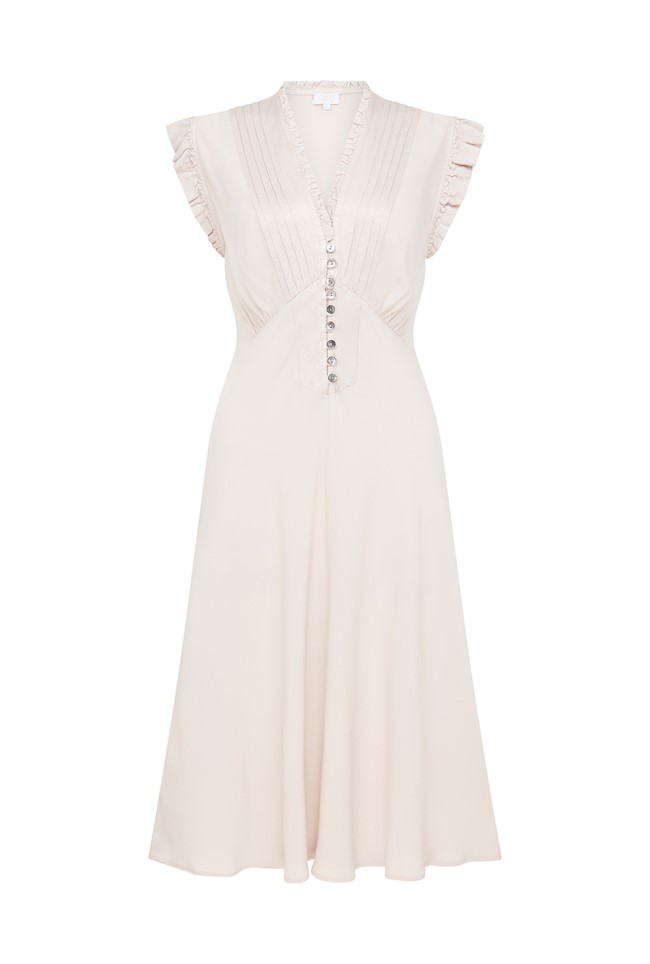 Katie Stone Crepe Knee Length Dress