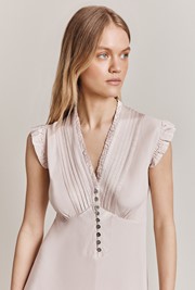 Katie Stone Crepe Knee Length Dress