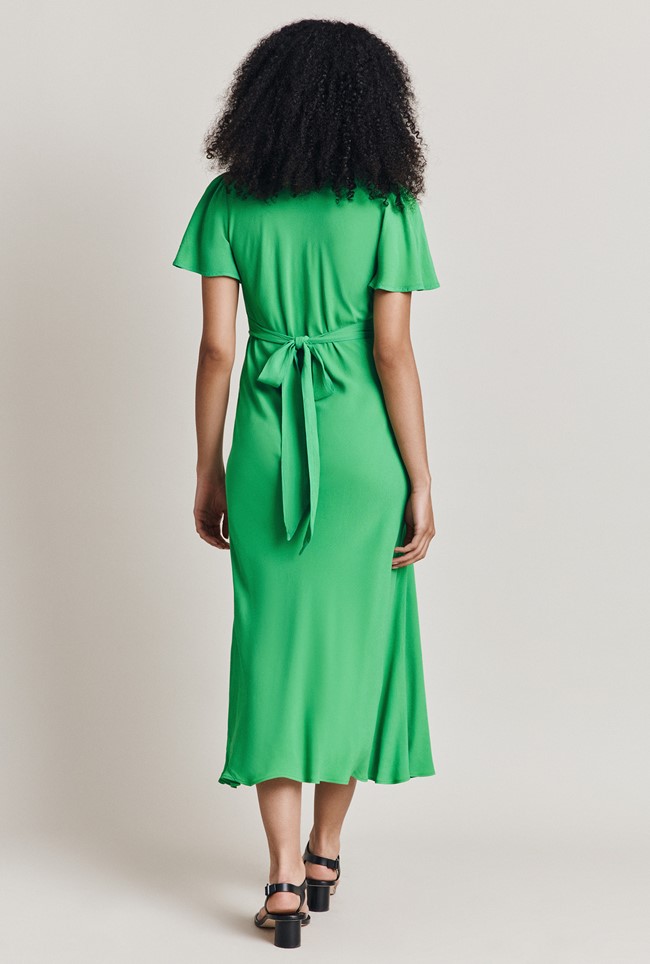 Daisy Crepe Midi Dress