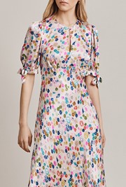 Josephine Satin Midi Dress