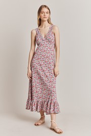 Meadow Crepe Midi Dress
