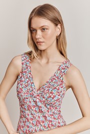 Meadow Crepe Midi Dress