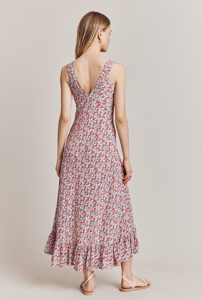Meadow Crepe Midi Dress
