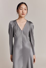Etta Satin Midi Dress