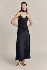 Nina Satin Midi Slip Dress