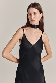 Nina Satin Midi Slip Dress