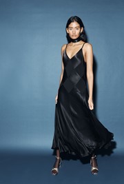 Nina Satin Midi Slip Dress