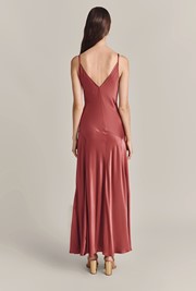 Elodie Satin Midi Dress