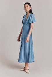 Grace Satin Midi Dress