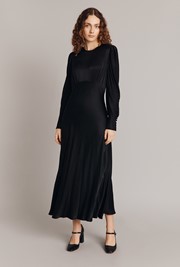 Fiona Satin Midi Dress