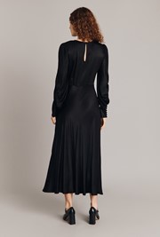 Fiona Satin Midi Dress