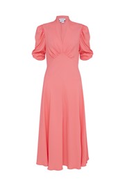 Madi Satin Back Crepe Midi Dress