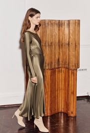 Victoria Satin Midi Dress