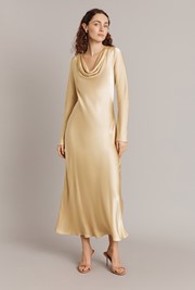 Emily Satin Maxi Dress