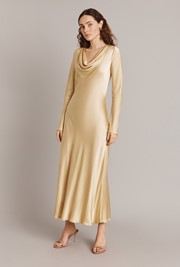 Emily Satin Maxi Dress