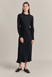 Rhea Satin Midi Dress