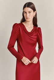 Frankie Satin Midi Dress