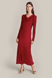Frankie Satin Midi Dress