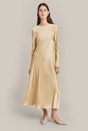 Lois Satin Midi Dress