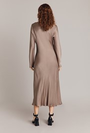 Kaia Satin Midi Dress