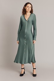 Kaia Satin Midi Dress