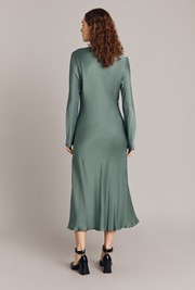Kaia Satin Midi Dress