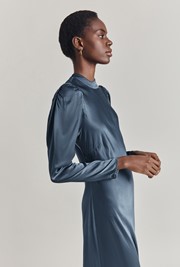 Harper Satin Midi Dress