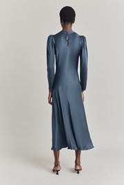 Harper Satin Midi Dress
