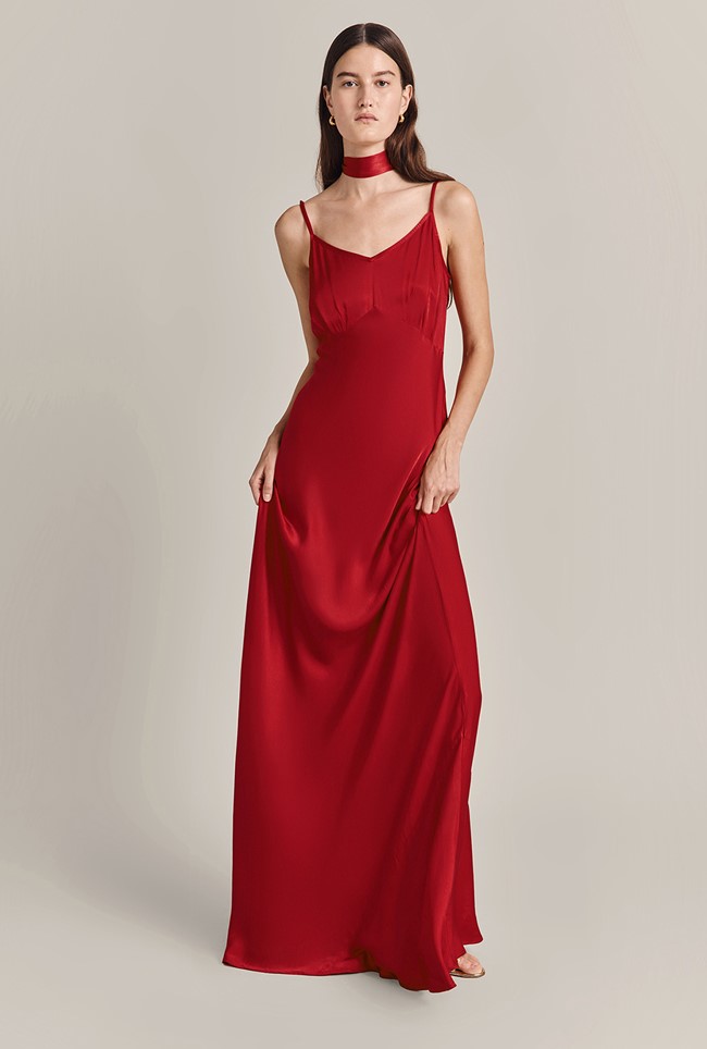 Winnie Satin Maxi Dress