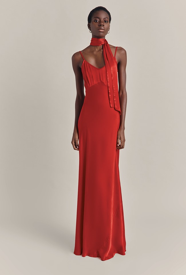 Winnie Satin Maxi Dress