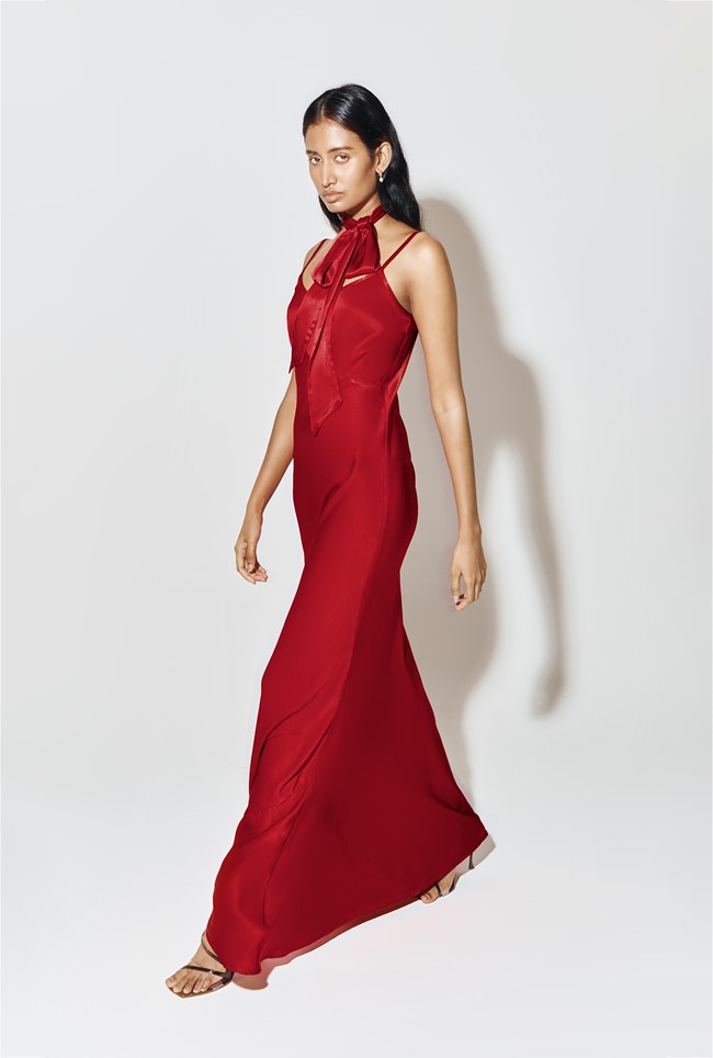 Winnie Satin Maxi Dress