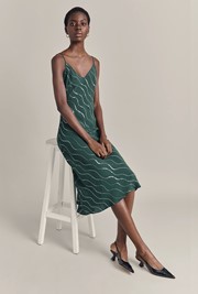 Cordelia Sequin Crepe Midi Dress