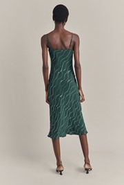 Cordelia Sequin Crepe Midi Dress