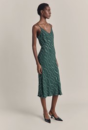 Cordelia Sequin Crepe Midi Dress