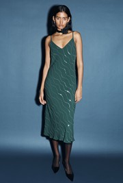 Cordelia Sequin Crepe Midi Dress