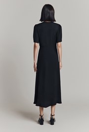 Maeve Satin Back Crepe Midi Dress