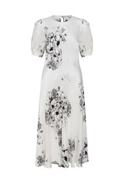 Paloma Floral Satin Midi Dress